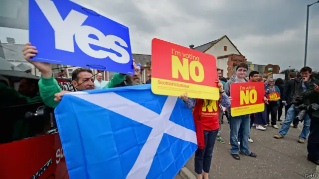 ووٹ دینے کے اہل 16 سال سے زیادہ عمر کے سکاٹش باشندے ہیں جو سکاٹ لینڈ ہی میں مقیم ہوں