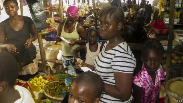 Mercado en Sierra Leona