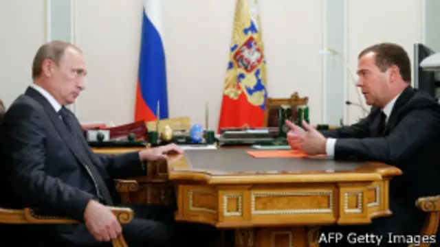 Medvedev y Putin