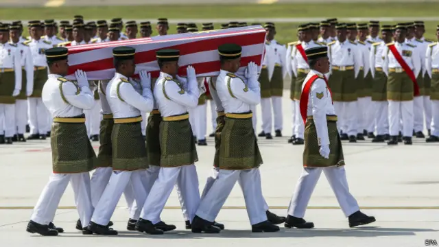 Гроб с телом погибшего