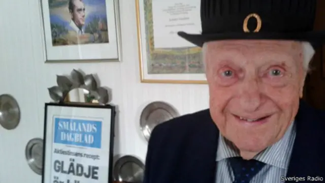 Lennart, candidato de 98 anos de idade / Crédito: Sveriges Radio