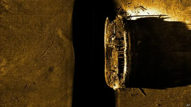 vista sonar del erebus de John Franklin