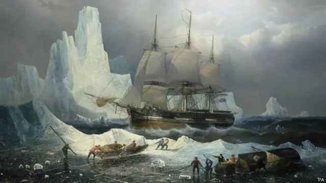 Cuadro del Erebus, colección del Museo Marítimo de Londres