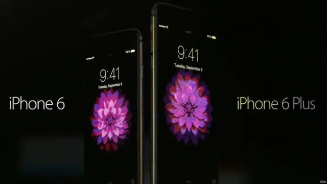 ऐपल ने दो नए स्मार्टफ़ोन, आईफ़ोन 6 और आईफ़ोन 6 प्लस लॉन्च किया है. दोनों ही फ़ोन अब तक के आईफ़ोन्स से आकार में बड़े लेकिन पतले हैं. आईफ़ोन 6 का स्क्रीन साइज़ 4.7 इंच है, वहीं आईफ़ोन 6 प्लस 5.5 इंच का है.
