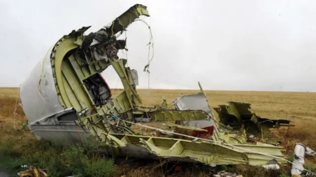 Restos del vuelo MH17