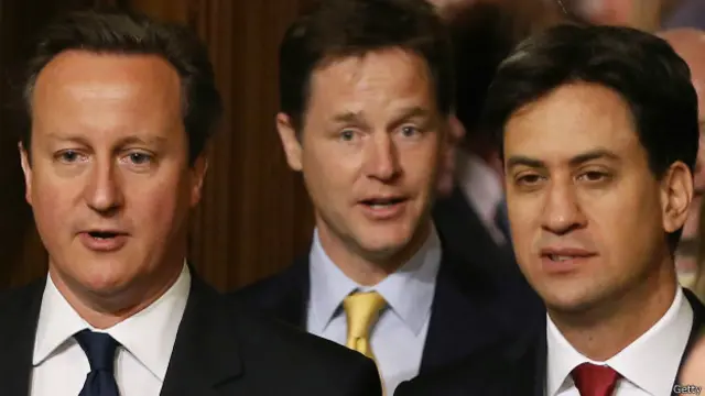 Лидеры партий в Британии