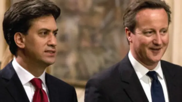 دیوید کامرون و اد میلیبند