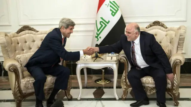 Ông John Kerry gặp Thủ tướng Haidar al-Abadi