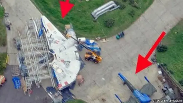 Awalnya disangka pesawat eksperimental Inggris.