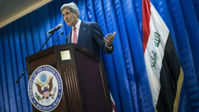 جان کیرے کے اس دورے کا مقصد دولتِ اسلامیہ کے خلاف فوجی، سیاسی اور اقتصادی تعاون بڑھانا ہے