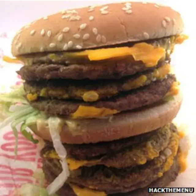 Hamburguesa "monstruo" de McDonald's