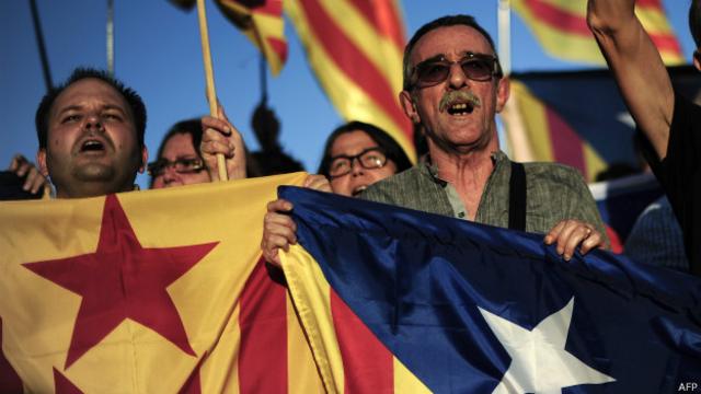 Manifestación catalanista
