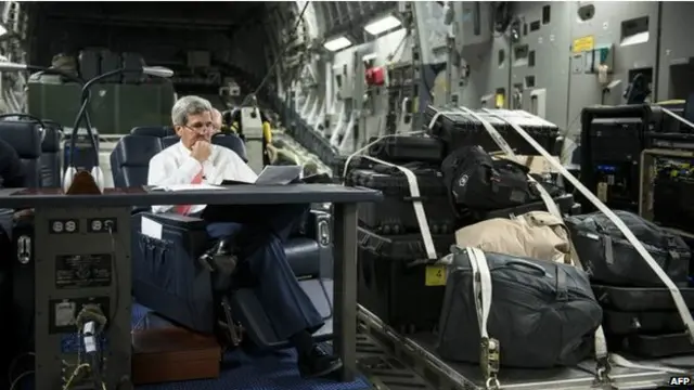 国国务卿克里正在中东访问