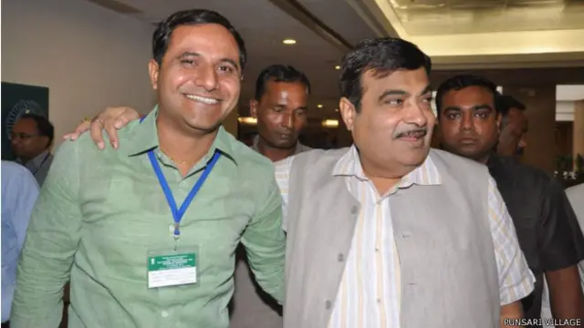 हिमांशु पटेल और गडकरी