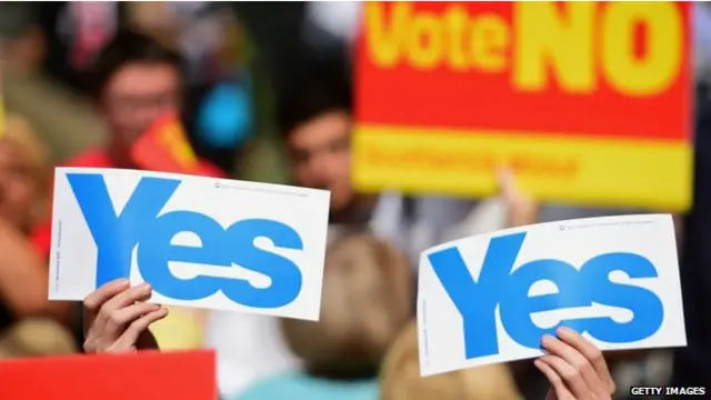 萨蒙德说，苏格兰即将创造历史。全世界的目光都注视着苏格兰。