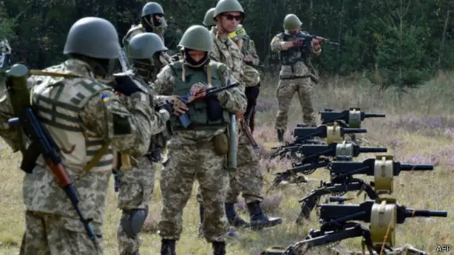 اوکرایني پوځيان د یاغیانو د ځپلو لپاره چمتووالی نیسي