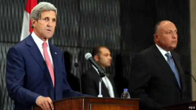 قال كيري إن بلاده لن تقايض المخاوف بشأن حقوق الانسان في مصر بأي هدف آخر