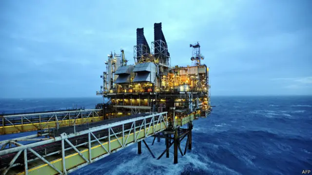 Plataforma petrolera en Escocia