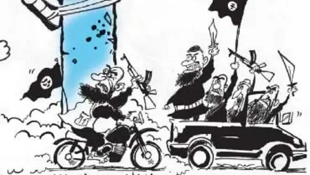 کارتون ساسان خادم، شرق