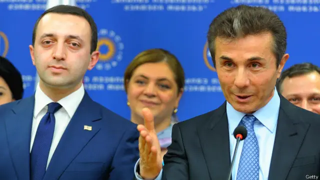 Бидзина Иванишвили и нынешний премьер Грузии Гарибашвили