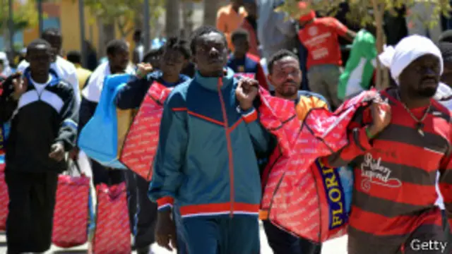 Migrantes en Melilla