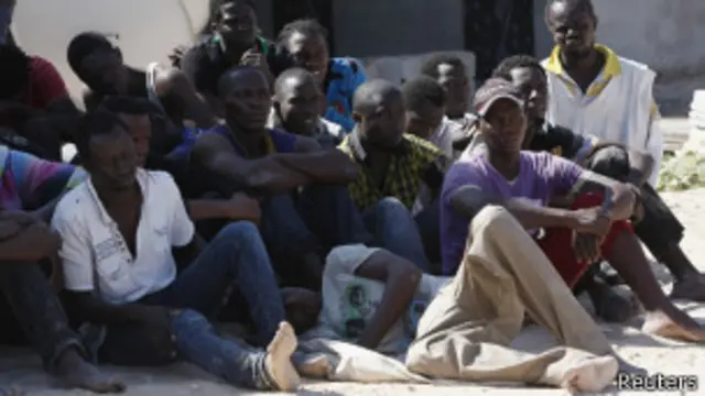 Migrantes en Libia