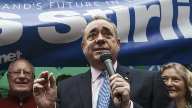 رئيس الحكومة المحلية في اسكتلندا، أليكس سالموند