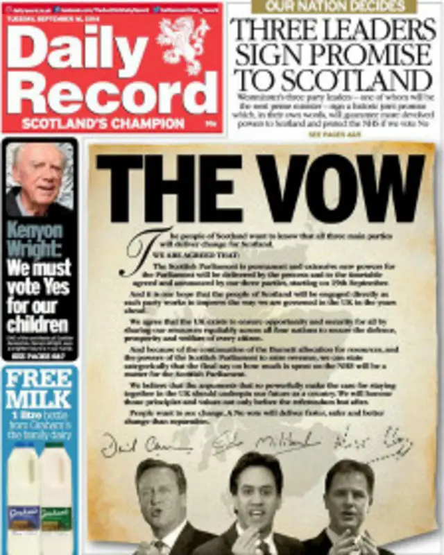 هوادارن استقلال اسکاتلند وعدههای رهبران احزاب بریتانیا را توخالی خواندهاند