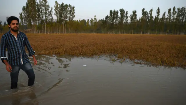 شدید سیلاب کی وجہ کشمیر کے باقی دنیا سے مواصلاتی رابطے بری طرح متاثر ہوئے ۔ 