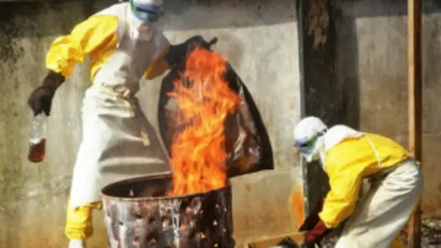 نابودی تجهیزات به کار رفته در مبارزه با ابولا در گینه