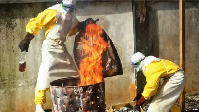 世界衛生組織說，埃博拉疫情擴散可能使20萬人感染