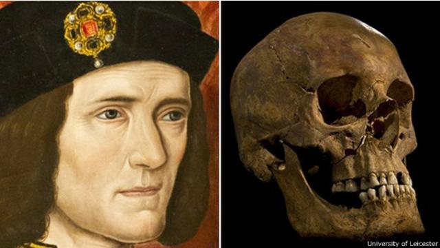 Retrato y cráneo de Ricardo III