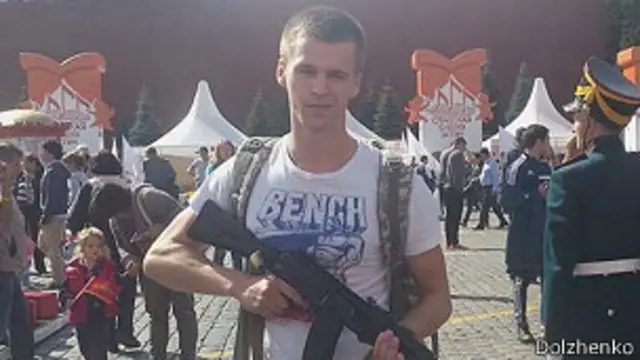 Александр Долженко на Красной площади в Москве