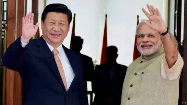 शी जिनपिंग और मोदी