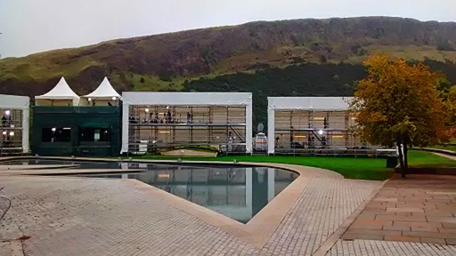 蘇格蘭議會外的媒體攝影中心