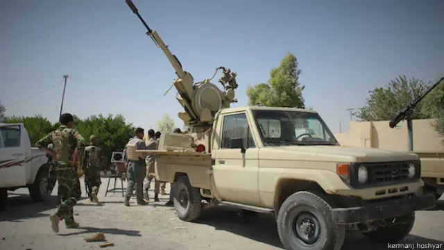 خط مقدم نیروهای سرایا خراسانی در ینگجه - عکس ها از کرمانج هوشیار