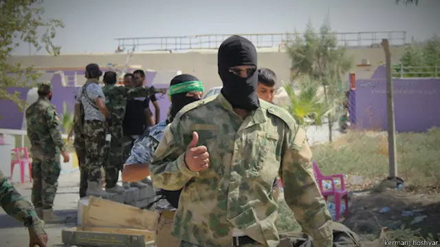 خط مقدم نیروهای سرایا خراسانی در ینگجه - عکس ها از کرمانج هوشیار