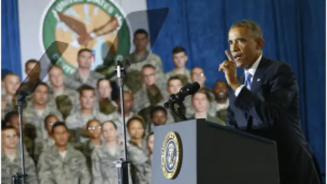 باراک اوباما روز گذشته در جمع سربازان مقر فرماندهی حملات علیه داعش گفت نبرد با گروه موسوم به دولت اسلامی با مشارکت فیزیکی سربازان ایالات متحده در خاک عراق روی نخواهد داد