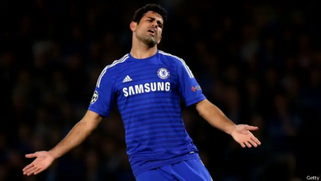 Diego Costa tidak mampu tampil maksimal saat Chelsea ditahan seri 1-1 oleh Schalke.