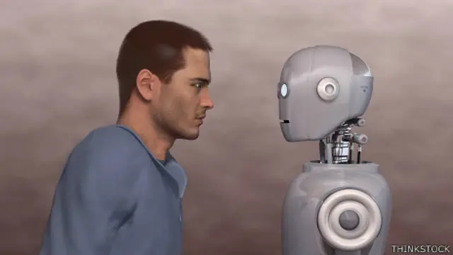 Humano y robot