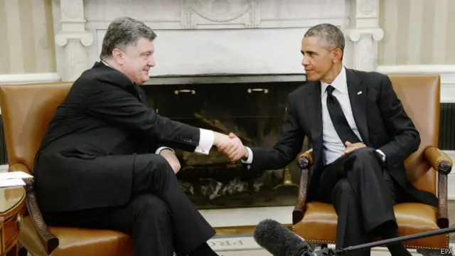 Порошенко и Обама