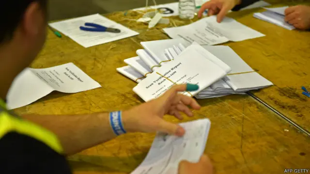 जनमत संग्रह के मतों की गिनती