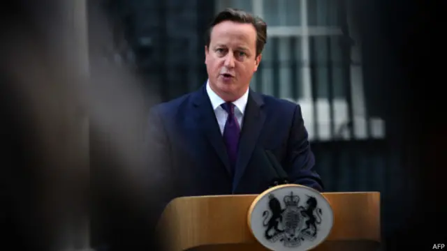 Thủ tướng Anh phát biểuở Downing Street ngay sau khi có kết quả bỏ phiếu