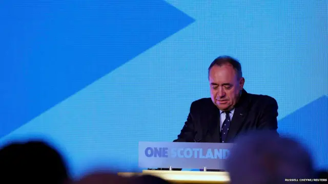 Ông Alex Salmond nói ông chấp nhận thua cuộc. Lãnh đạo chiến dịch ủng hộ độc lập cho biết 1.6 triệu người bỏ phiếu 'Yes' cho thấy có lượng người đáng kể muốn độc lập cho Scotland trong tương lai.