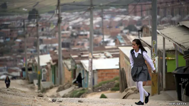 Barrio popular del sur de Bogotá