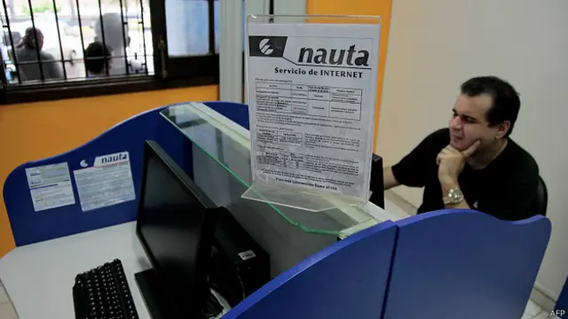 Usuario de internet en Cuba
