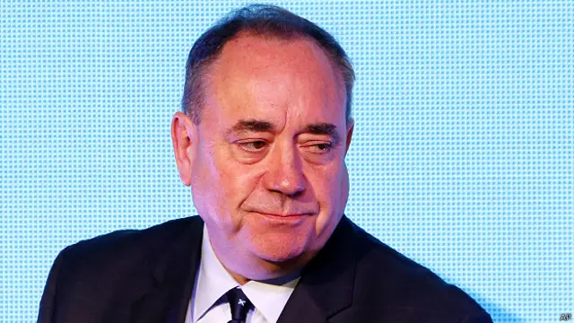 薩爾蒙德曾任蘇格蘭首席部長，力主獨立