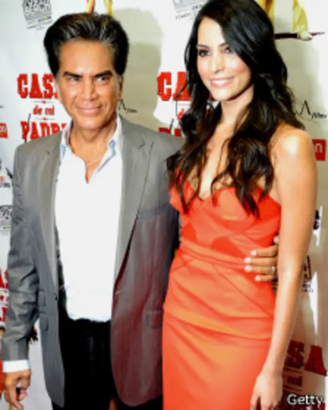 José Luis Rodríguez, "El Puma", y su hija Génesis Rodríguez.