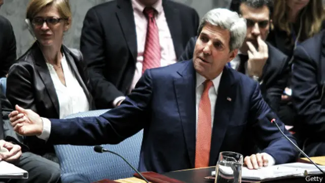 وزیر خارجه آمریکا در جایگاه رئیس نشست شورای امنیت بر حمایت از دولت عراق در مقابل 'داعش' تاکید کرد