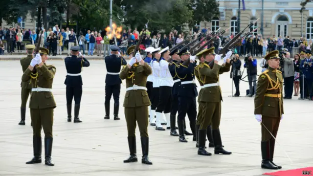 смотр войск